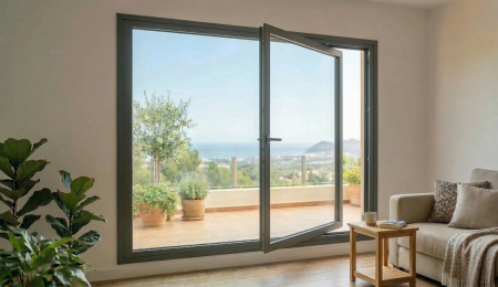 Ventana aluminio Pivotante